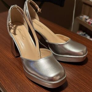 Luxurious Silver Heels